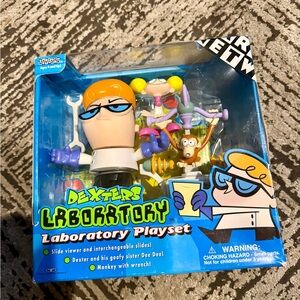 Dexters Laboratory Laboratory Playset 2000 Trendmasters DeeDee Dex Monkey